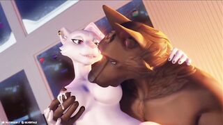 Hot Yiff getting her breasts milked and sucked - 3D furry animation - 10 image