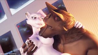 Hot Yiff getting her breasts milked and sucked - 3D furry animation - 5 image