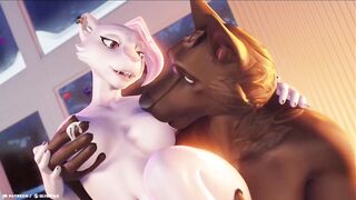 Hot Yiff getting her breasts milked and sucked - 3D furry animation - 6 image