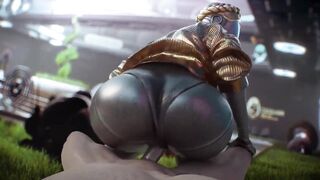 Atomic Heart - Twin's Big Ass Fucked in Reverse Cowgirl (Animation with Sound) - 10 image