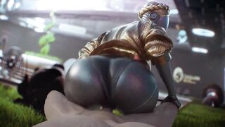 Atomic Heart - Twin's Big Ass Fucked in Reverse Cowgirl (Animation with Sound) - 2 image