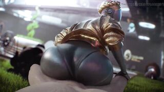 Atomic Heart - Twin's Big Ass Fucked in Reverse Cowgirl (Animation with Sound) - 5 image