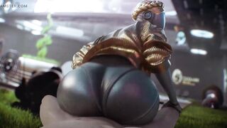 Atomic Heart - Twin's Big Ass Fucked in Reverse Cowgirl (Animation with Sound) - 8 image