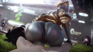 Atomic Heart - Twin's Big Ass Fucked in Reverse Cowgirl (Animation with Sound)