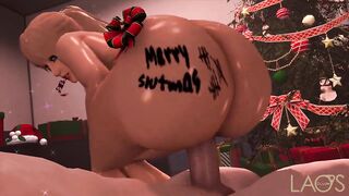 This Sexy Blonde Is His Reverse Cowgirl Christmas Present 2 - 10 image