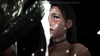 Tifa gets her tight pussy stretched by a massive Orc Cock! - 6 image