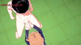 Sword Art Online Hentai 3D - Asuna x Kirito - Handjoob, Blowjob, Fucks with cum inside - Anime Manga Japanese Porn - 2 image