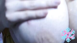 Shy Anime Slut Oils Body and Bounces Huge Boobs For Senpai - 9 image