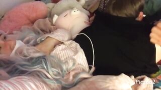 guy licks pussy anime girl and she cums - 6 image