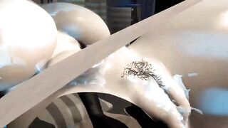 3D VR animation hentai video game Virt a Mate. Geralt of Rivia anally took revenge on Lady Alcina Dimitrescu, who caught him in her sexual trap. - 10 image