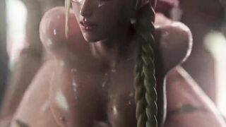 Street Fighter - Cammy White Creampie During Round 1 (Animation with Sound)