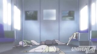 Petite Teen Touching Women in a Public Train | Uncensored Hentai - 9 image