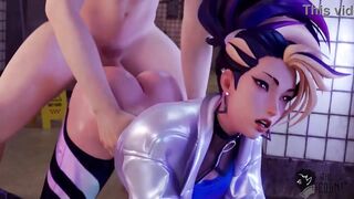 The Count - League of Legends 120FPS Hentai - Jinx Akali and Neeko - 3 image