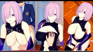 [Eroge Koikatsu! ] FGO (Fate) Mash Kyrielight rubs her boobs H! 3DCG Big Breasts Anime Video (FGO) [Hentai Game Fate] - 1 image