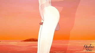 Super Mario Bros Princess Peach moans on the beach - 5 image