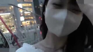 Beautiful and lewd black hair Japanese, blowjob, cum and creampie sex. Uncensored - 3 image