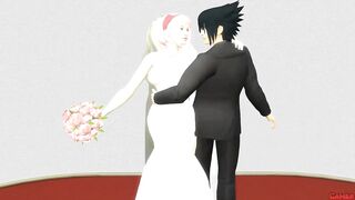 Naruto Hentai Episode 78 Sakura's Wedding Part 1 Anime Hentai Netorare Newlyweds Take Pictures With Their Eyes Covered To The Beautiful Wife Sakura Cheating Husband Netorare - 3 image
