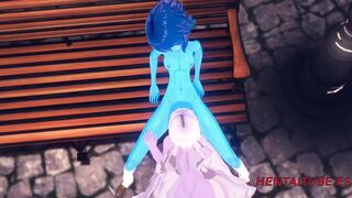 Steven Universe Hentai Yuri 3D - Amatist cunnilingus Lapislazuli and she squirt - Anime Manga Porn Lesbian Cartoon Sex - 2 image