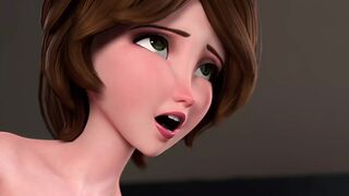 Big Hero 6 - Aunt Cass First Time Anal (Animation with Sound) - 1 image