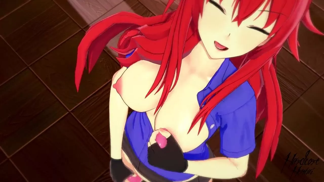HSDxD Rias Gremory gets penetrated after playing with sex toys
