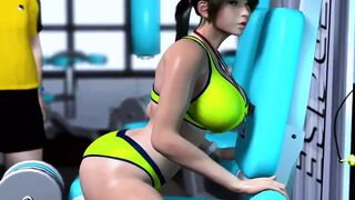 Big boob gym girl trainer - Hentai 3D 12 - 1 image