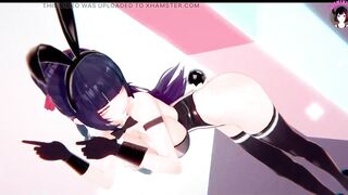 Genshin Impact - 3 Girlfriends Dance + Futanari Threesome Sex (3D HENTAI) - 7 image