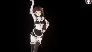 Ling Yuan - Sexy Dance In Maid Clothes (3D HENTAI) - 7 image