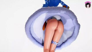 Sexy Bunny Teen Dancing In Pantyhose + Gradual Undressing (3D HENTAI) - 1 image