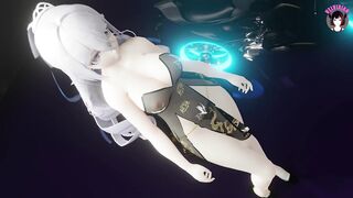 Sexy Anime Girl Dancing + Gradual Undressing (3D HENTAI) - 2 image