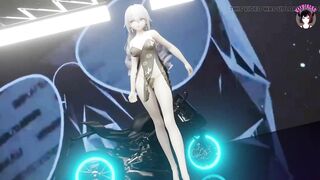 Sexy Anime Girl Dancing + Gradual Undressing (3D HENTAI) - 5 image