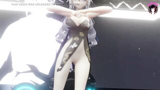 Sexy Anime Girl Dancing + Gradual Undressing (3D HENTAI) - 7 image