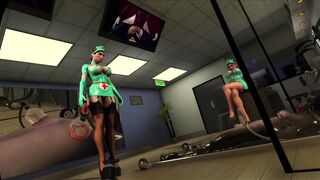 Citor3 3D VR Game latex nurses pump seamen with vacuum bed and pump - 8 image