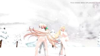2 Pregnant Slaves Dancing Full Nude - 5 image