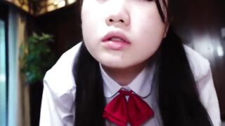 A thin 18-year-old beauty. She is Japanese with black hair. She has blowjob and shaved creampie sex. she is uncensored. Second - 10 image