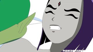 Teen Titans XXX Porn Parody - Raven & Changeling Animation (Hard Sex) ( Anime Hentai) - 10 image