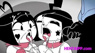 Two Babe Share Same Cock And Fuck Hard [ Hentai Animation 3D Uncensored ] - 9 image