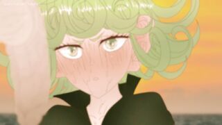 Tatsumaki with huge ears stuck in the open ocean on a raft ! Hentai "One Punch Man" Anime porn ( cartoon 2d ) - 2 image
