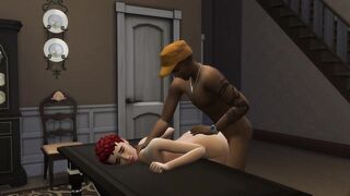 MILF Fuck The Delivery Man While Husband's Taking A Nap (The Sims | 3D hentai) - 9 image
