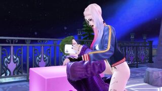 The Joker And Harley Quinn - 3d Hentai Rough Sex Scene - 2 image