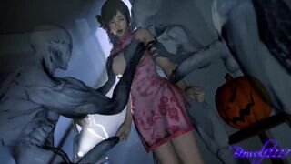 Kokoro Groped By the Rock Hard Walriders from Outlast - 10 image