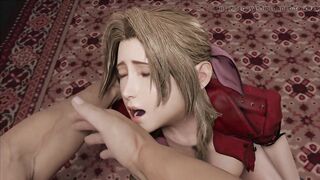 Aerith Delicious Hot Blowjob (Beautiful Girl Blonde Blowjob Big Cock, Final Fantasy 3D Hentai Porn) gamingarzia - 6 image