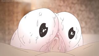Piplup On The Butt of Bulma !Pokemon and dragon ball anime Hentai ( Cartoon 2d sex )porn - 3 image