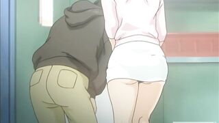 stepMom Jerk off her Step Son - Hentai Uncensored [Subtitled] - 3 image