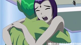 Teen Titans XXX Porn Parody - Raven & Beast Boy Animation FULL (Hard Sex) ( Anime Hentai) - 10 image