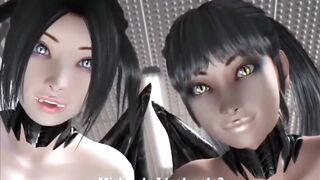 Threesome with two succubus - Hentai 3D 09 - 9 image