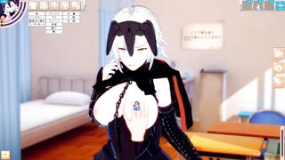 [Eroge Koikatsu! ] FGO (Fate) Jeanne Alter and boobs rubbed H! 3DCG Big Breasts Anime Video (FGO) [Hentai Game Fate / Grand Order] - 2 image