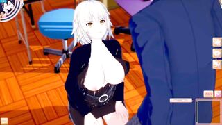[Eroge Koikatsu! ] FGO (Fate) Jeanne Alter and boobs rubbed H! 3DCG Big Breasts Anime Video (FGO) [Hentai Game Fate / Grand Order] - 6 image