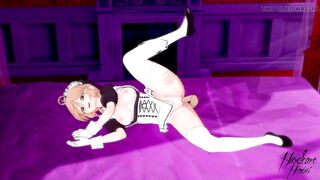 Sexy girl in maid costume - 3D Hentai Sex and masturbation - 6 image