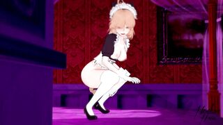 Sexy girl in maid costume - 3D Hentai Sex and masturbation - 9 image