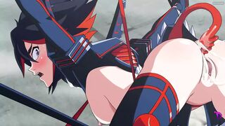 Matoi Ryuuko Cannot Handle All The Dicks With English Subtitles Kill La Kill Anime Hentai Parody - 1 image